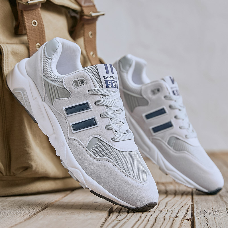 2022新款夏季男鞋休闲运动男士韩版潮流透气网面跑步板鞋百搭潮鞋