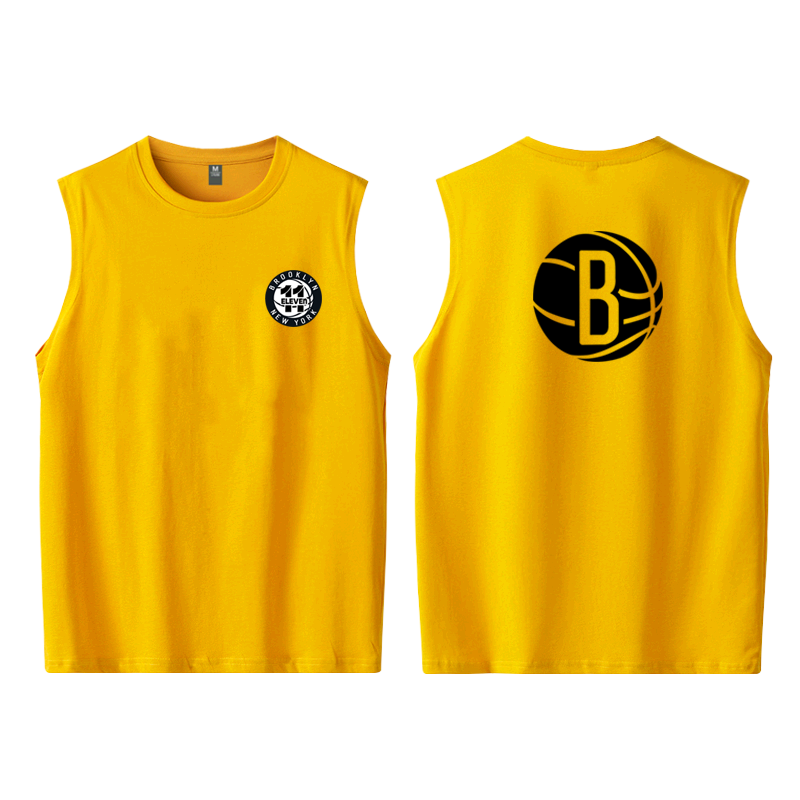 Nets Durant Drew Uncle Owen training the same cotton sleeveless T-shirt plus size sports breathable vest men Nets Durant Drew Uncle Owen training the same cotton sleeveless T-shirt plus size sports breathable vest men