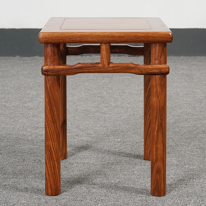 红木花梨木小板凳家用大人刺猬紫檀勾脚小方凳实木客厅小凳子矮凳