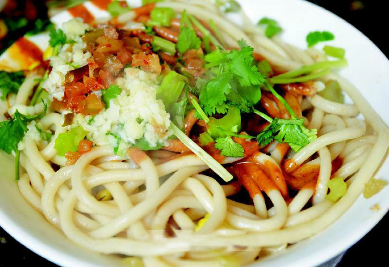 阜阳正宗安徽阳格拉条特产格拉条子特色筋道面条