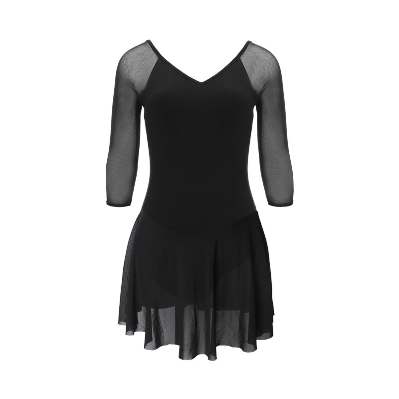 芭蕾舞裙女成人芭蕾舞练功服体操服夏季瑜伽连体裙短袖舞蹈形体服