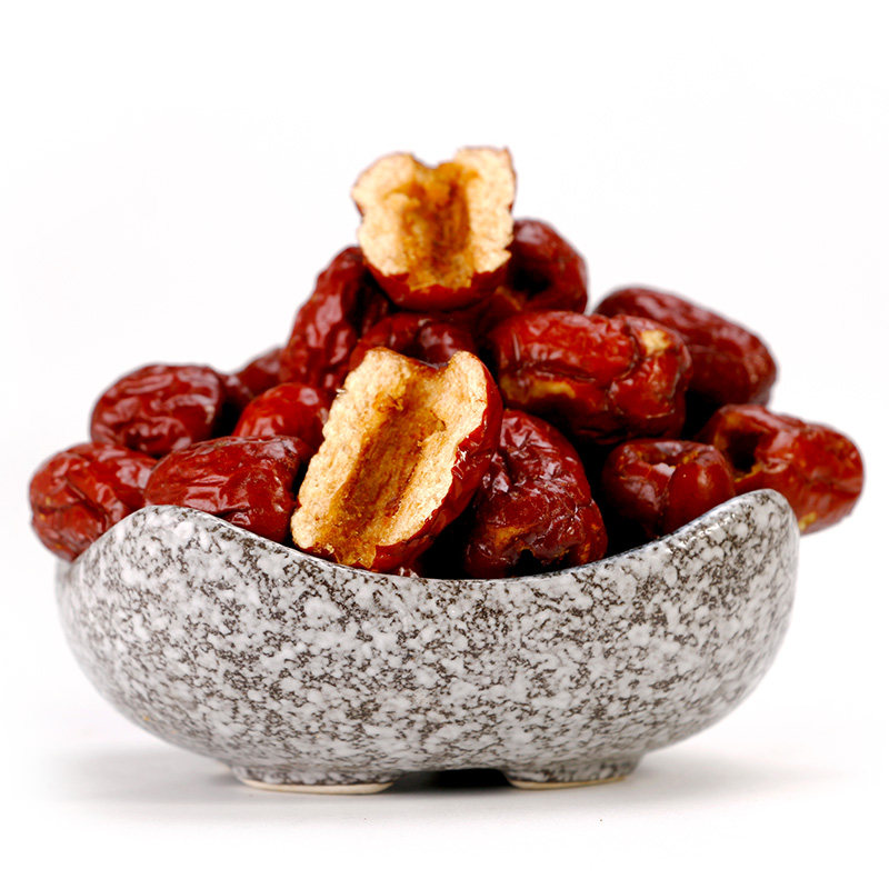 老阿嬷红枣脆枣干红枣干无核干吃即食香酥免洗灰枣非冬枣脆500g_双氙