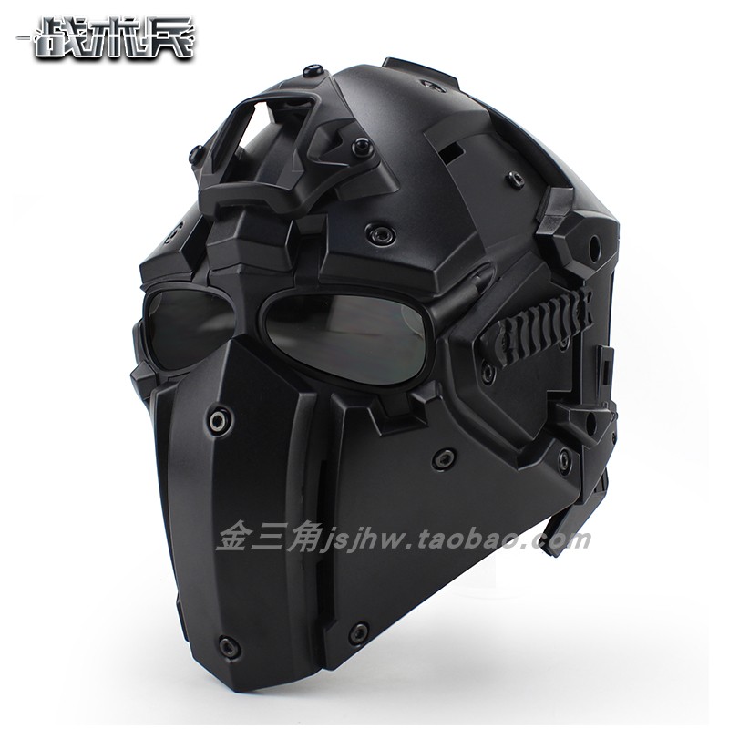 未来武士终结者战术头盔 军迷CS野战骑行全包模块化透气科幻头盔
