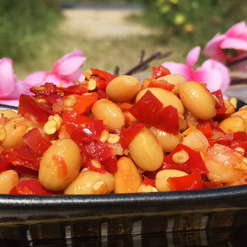 辣椒酱江西特产农家自制辣黄豆酱黄豆下饭饭菜豆瓣酱