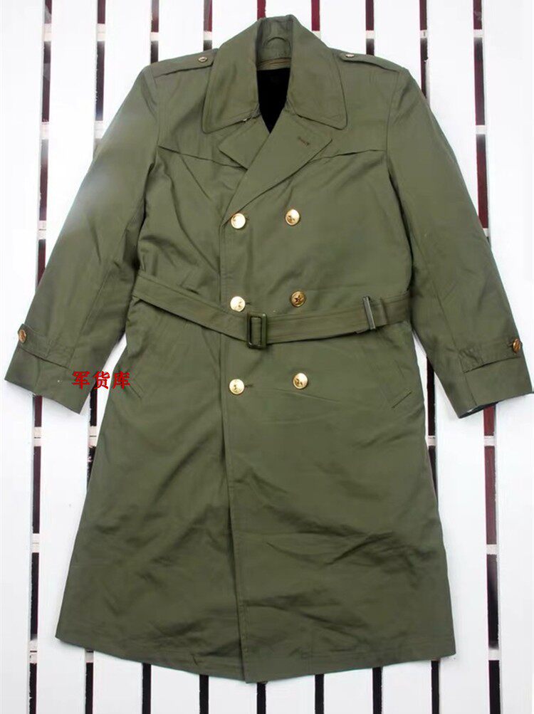 全新真品87款校风风衣军大衣加绒内胆保暖棉衣军迷大衣