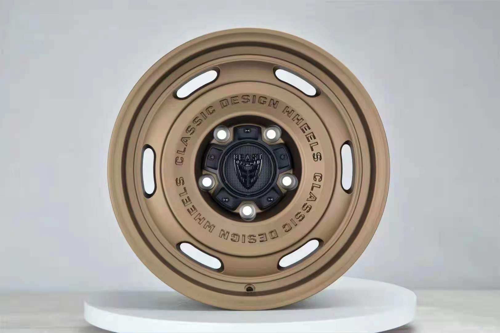 beast复古大饼轮毂磨砂古铜色17寸现货坦途lc100轮毂