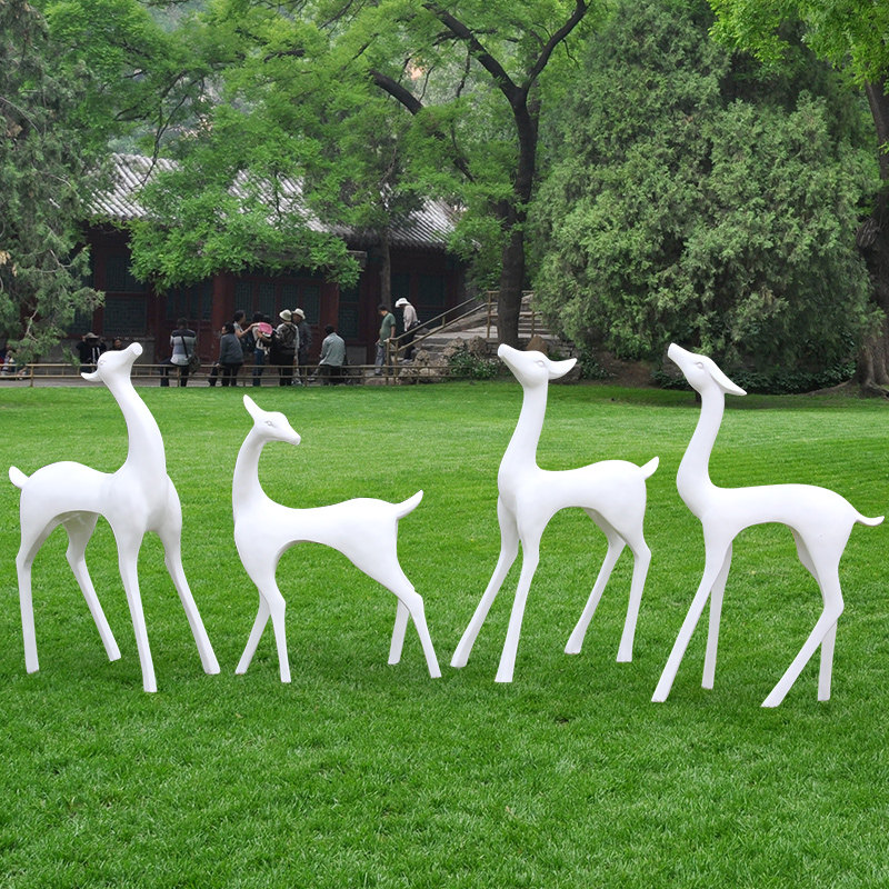 摆件户外玻璃钢抽象雕塑售楼部园林小品幼儿园草坪户外