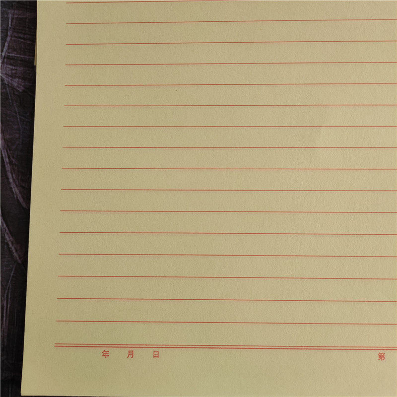 信纸16k30张双线双线报告申请书单线学生作文党员稿纸信纸