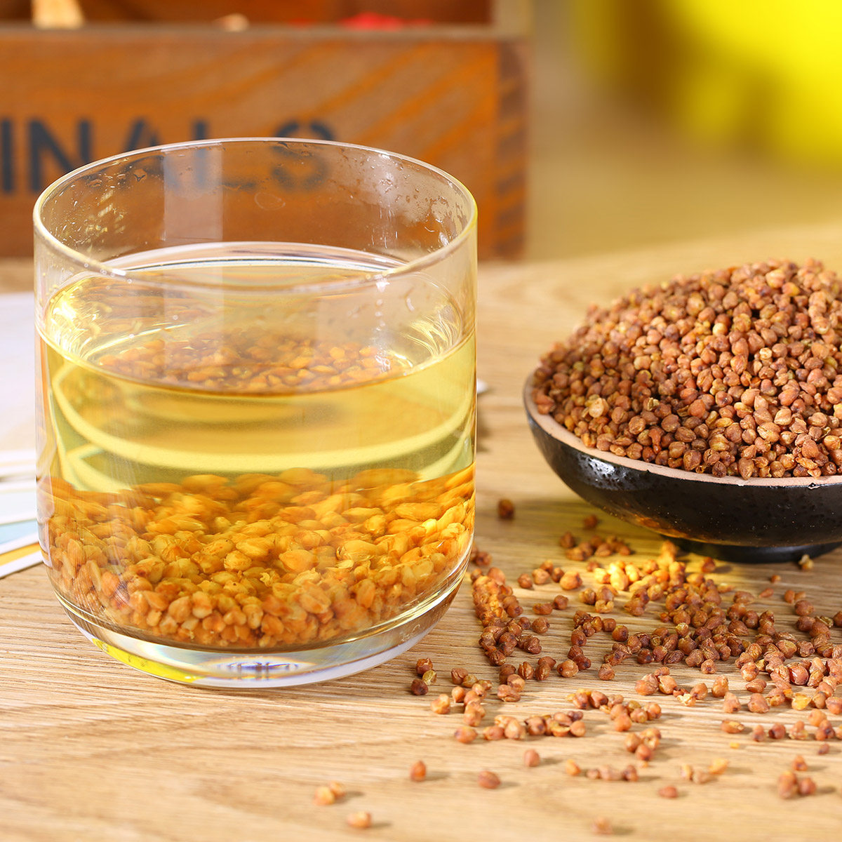 云南特产伴工苦荞茶 黑苦荞茶 荞麦茶花草茶全胚型500克茶