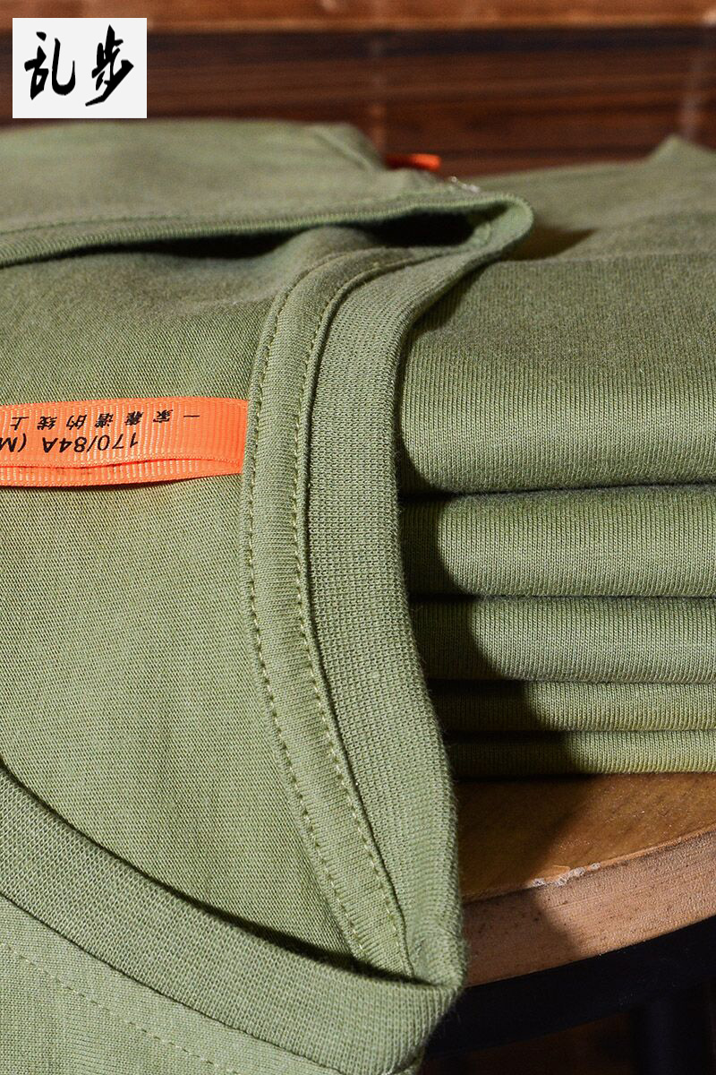 200g重磅纯色纯棉半袖打底衫圆领简约百搭宽松短袖t恤男女款上衣