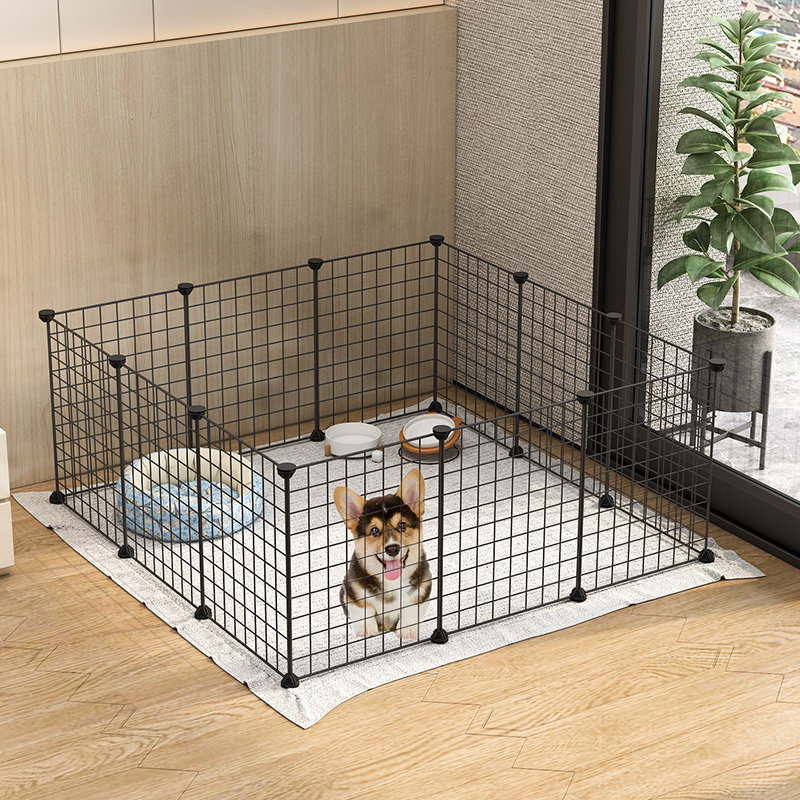 宠物栅栏家用狗窝室内泰迪小型围栏护栏门狗笼子