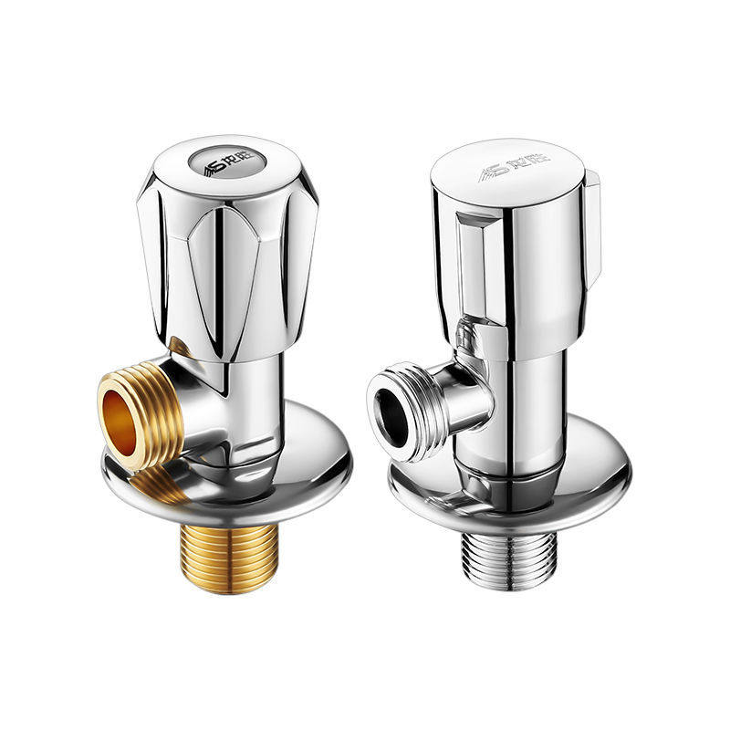 角阀龙胜全铜三角家用阀门热水器冷热通用4分角阀