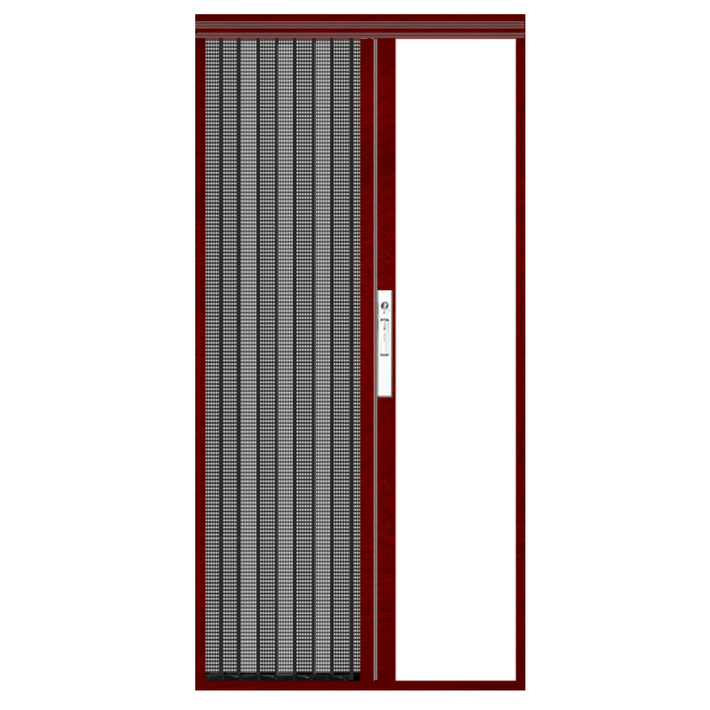 定制铝合金金刚折叠纱窗门带通风遮阳防盗防蚊纱窗