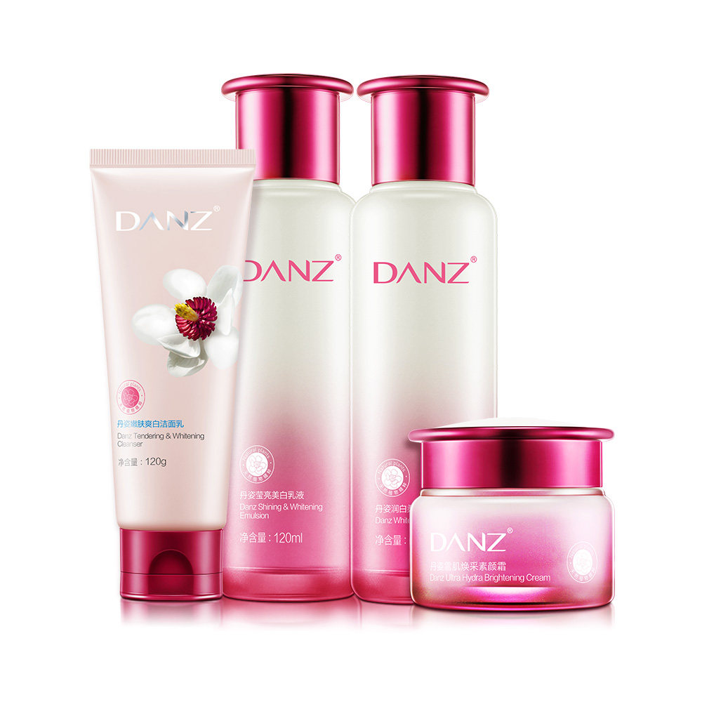 丹姿套装美白淡斑补水保湿收缩毛孔提亮水乳化妆水