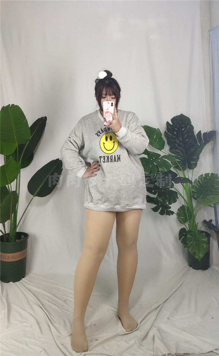 肉肉梦大码定制200斤光腿神器加厚打底底裤mm肉色中筒袜