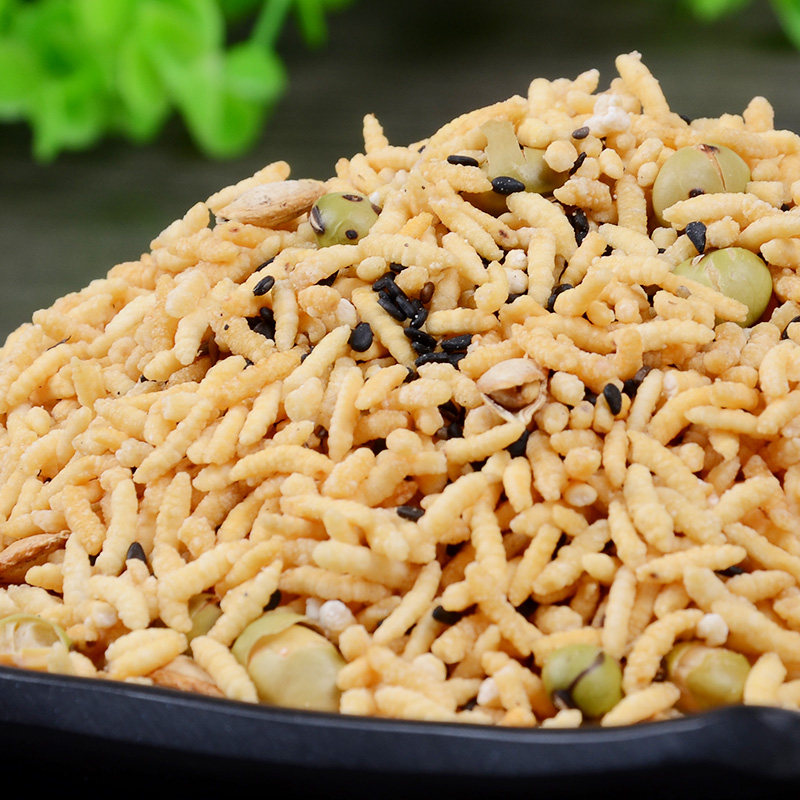 湖南特产平江田亚军乡里炒米280g 农家杂粮糯米咸味/甜味小吃零食