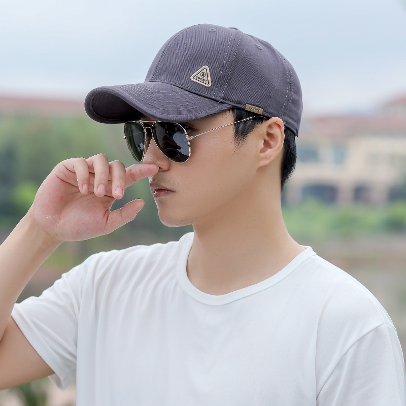 防晒帽子男士夏季韩版潮棒球帽百搭青年遮阳太阳帽帽子