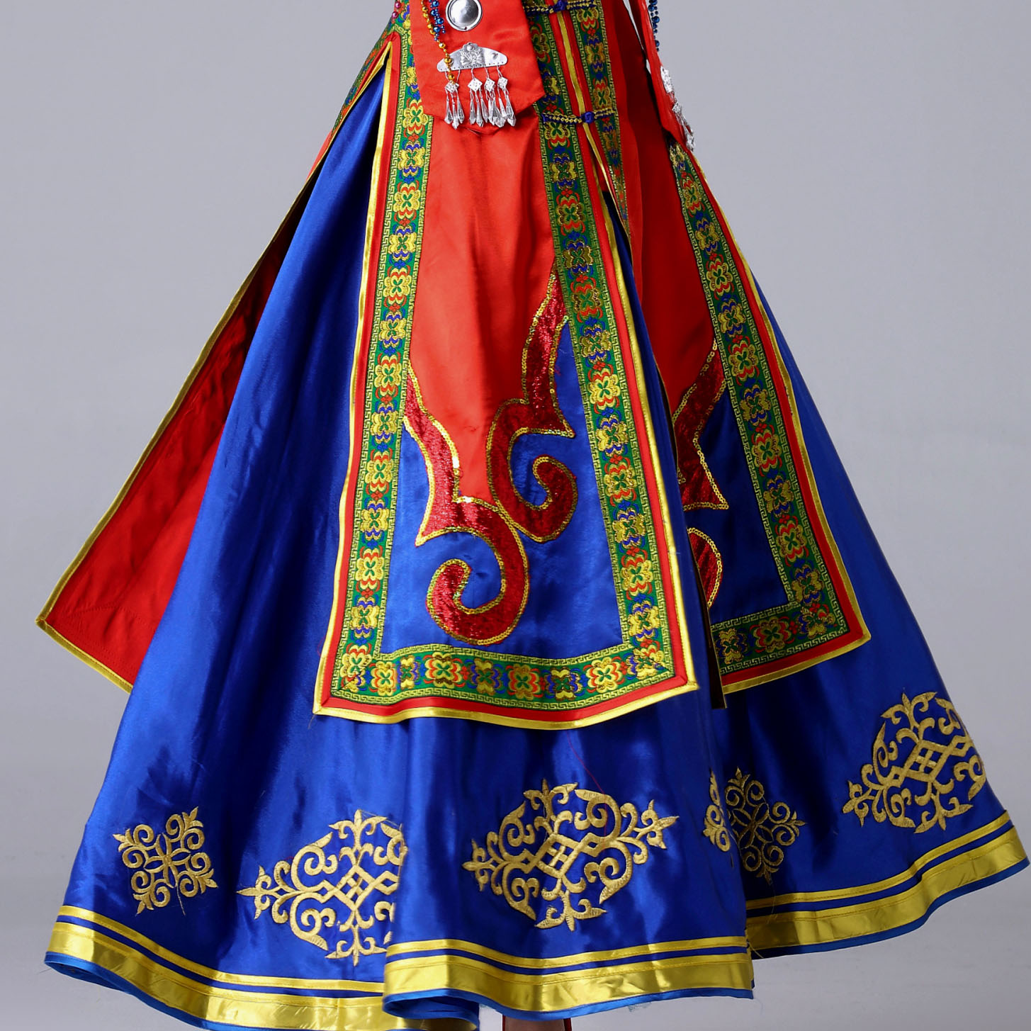 阿幸蒙古族服装成人表演独唱少数民族长袍筷子舞蹈民族服装