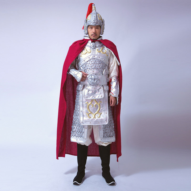 阿幸将军黄金甲古装真人拍照景区盔甲龙将军三国民族服装