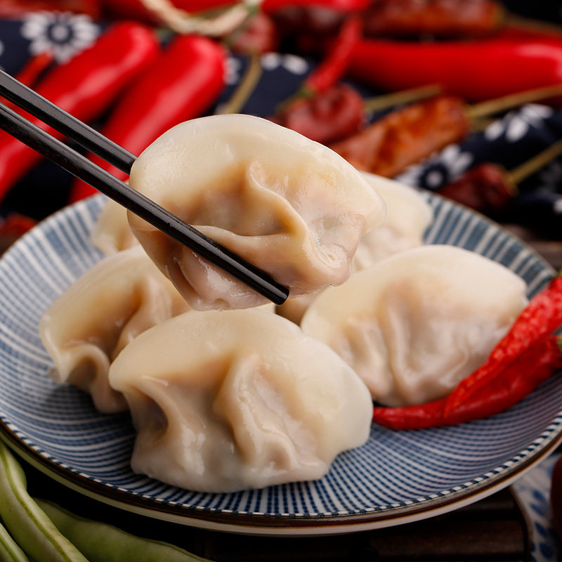 小欢欢喜同款三全状元水饺冬菇鸡肉口味方便水饺