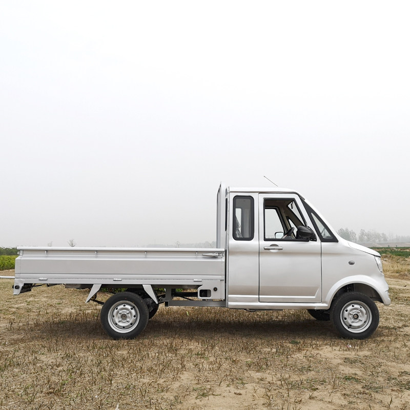 电动四轮货车成人双排皮卡新能源油电两用家用电动四轮车
