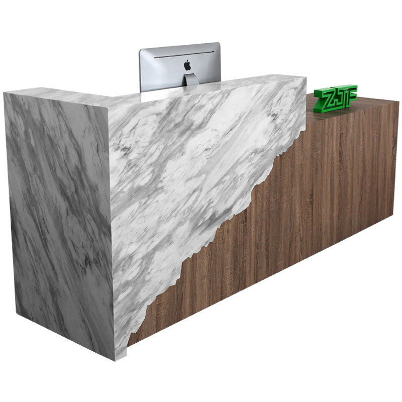 众匠坊zjf服装店收银台柜台大理大理石石材吧台酒店收银台