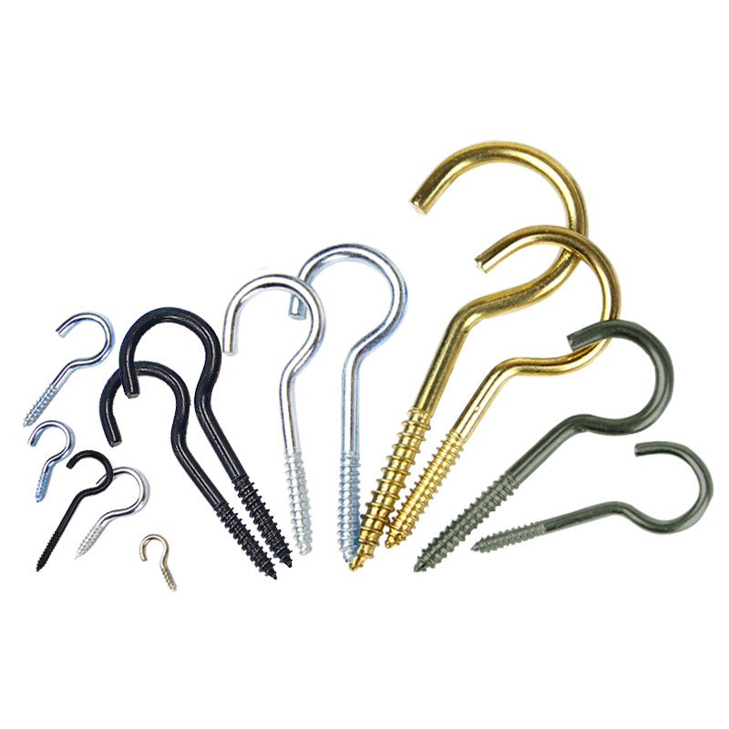 钩子自攻螺丝灯钩问号勾铁钩子挂钩自攻钉木螺丝钩diy手工勾子