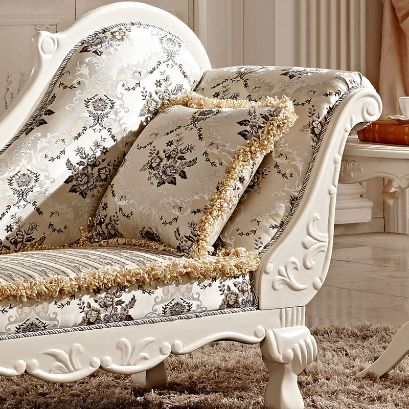 贵妃欧式实木布艺美人太妃懒人沙发躺椅卧室沙发椅