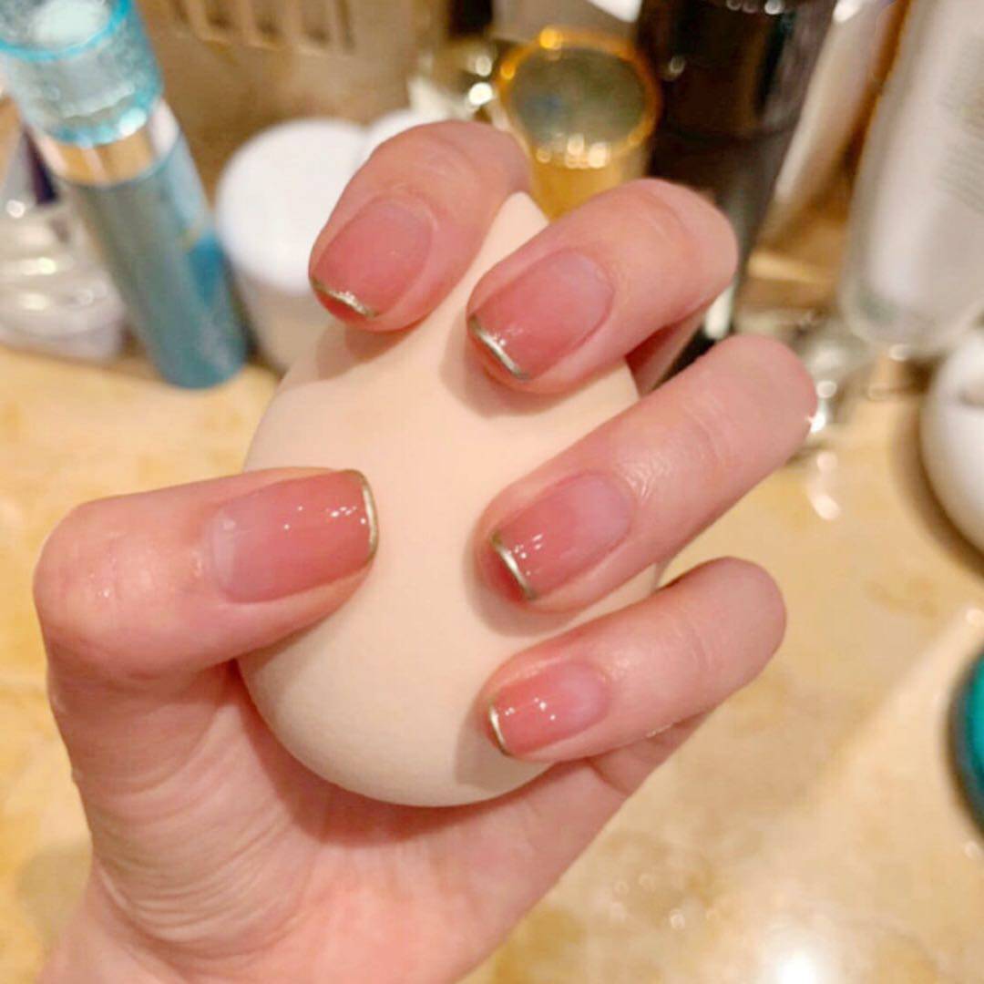 指甲美甲贴片可拆卸成品持久防水网红款假短款美甲工具