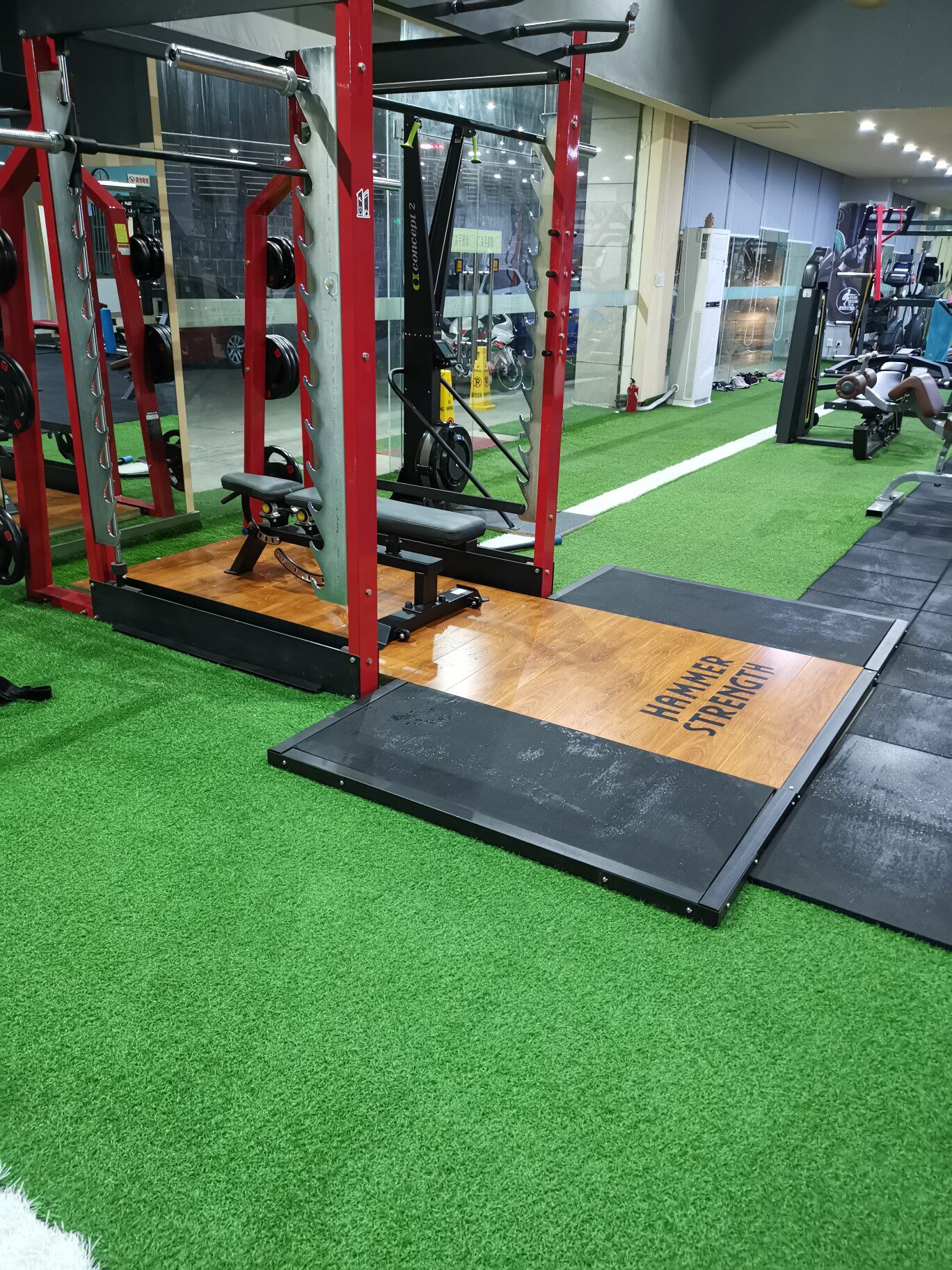 举重训练器械50mm橡木木板竞技台深硬拉台力量训练器械(综合型)