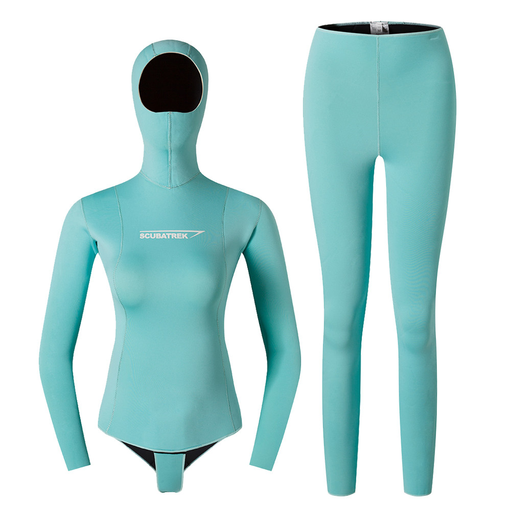 waterstar马卡龙自由两件件套超弹保暖3mm水肺潜水服潜水服