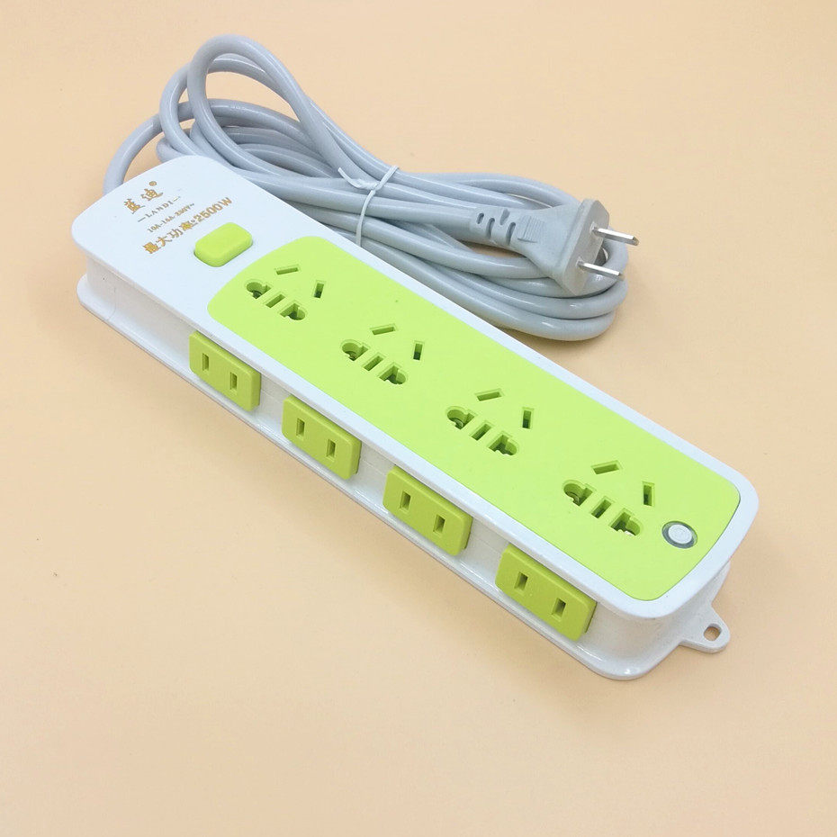 创意插座两项插座排插插板两芯插排两项插头电插板两脚接线板包邮