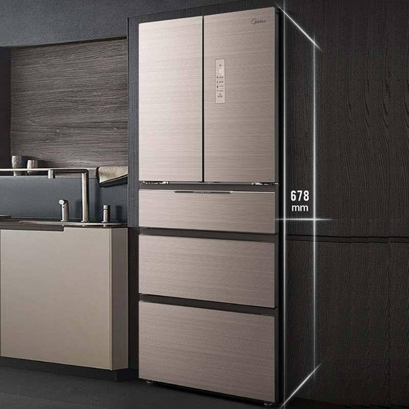 midea美的bcd-405wtgpm法式多门五门超薄变频风冷冰箱厨房冰箱