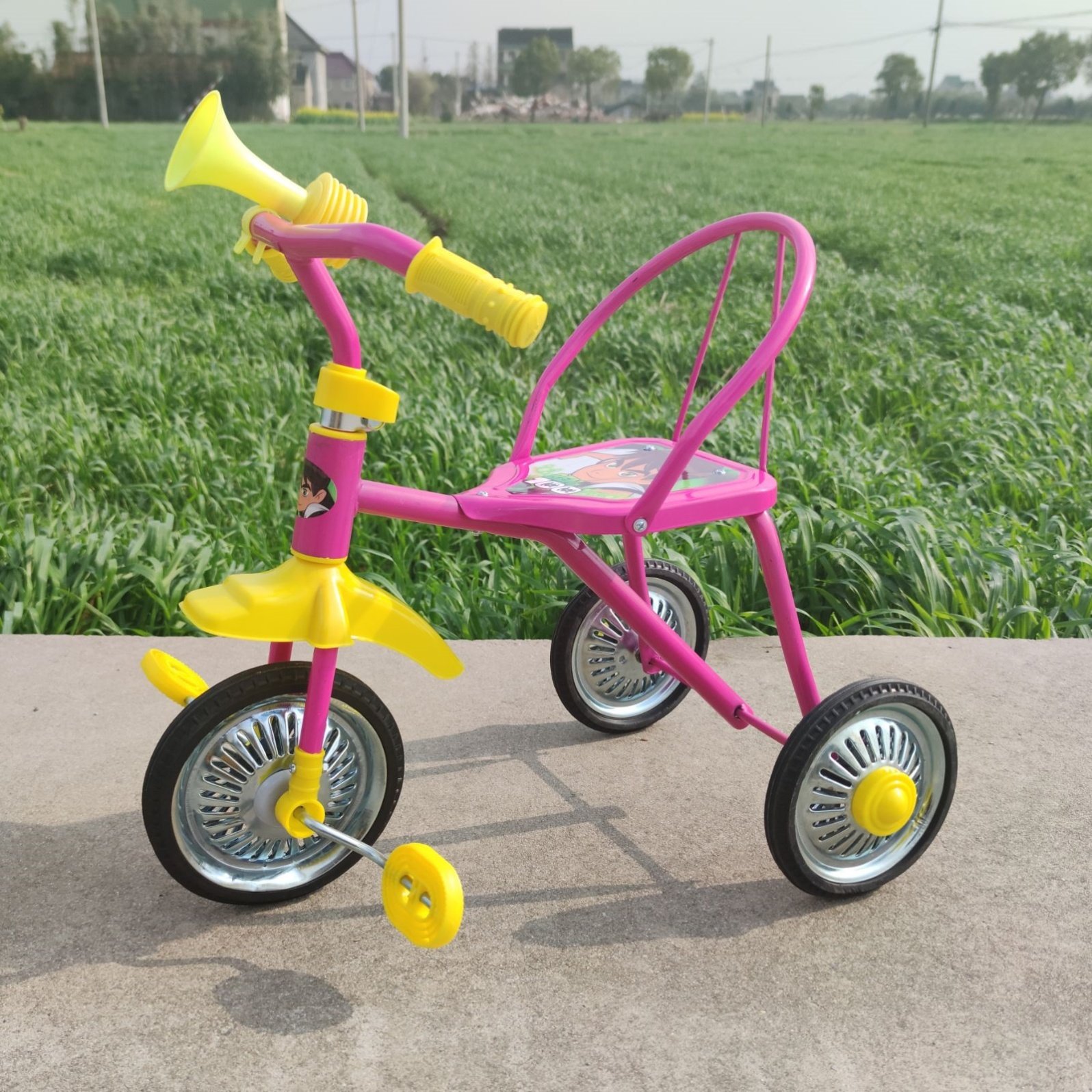 26岁骑行小女孩抖音同款儿童儿童车车子三个轮子三轮车