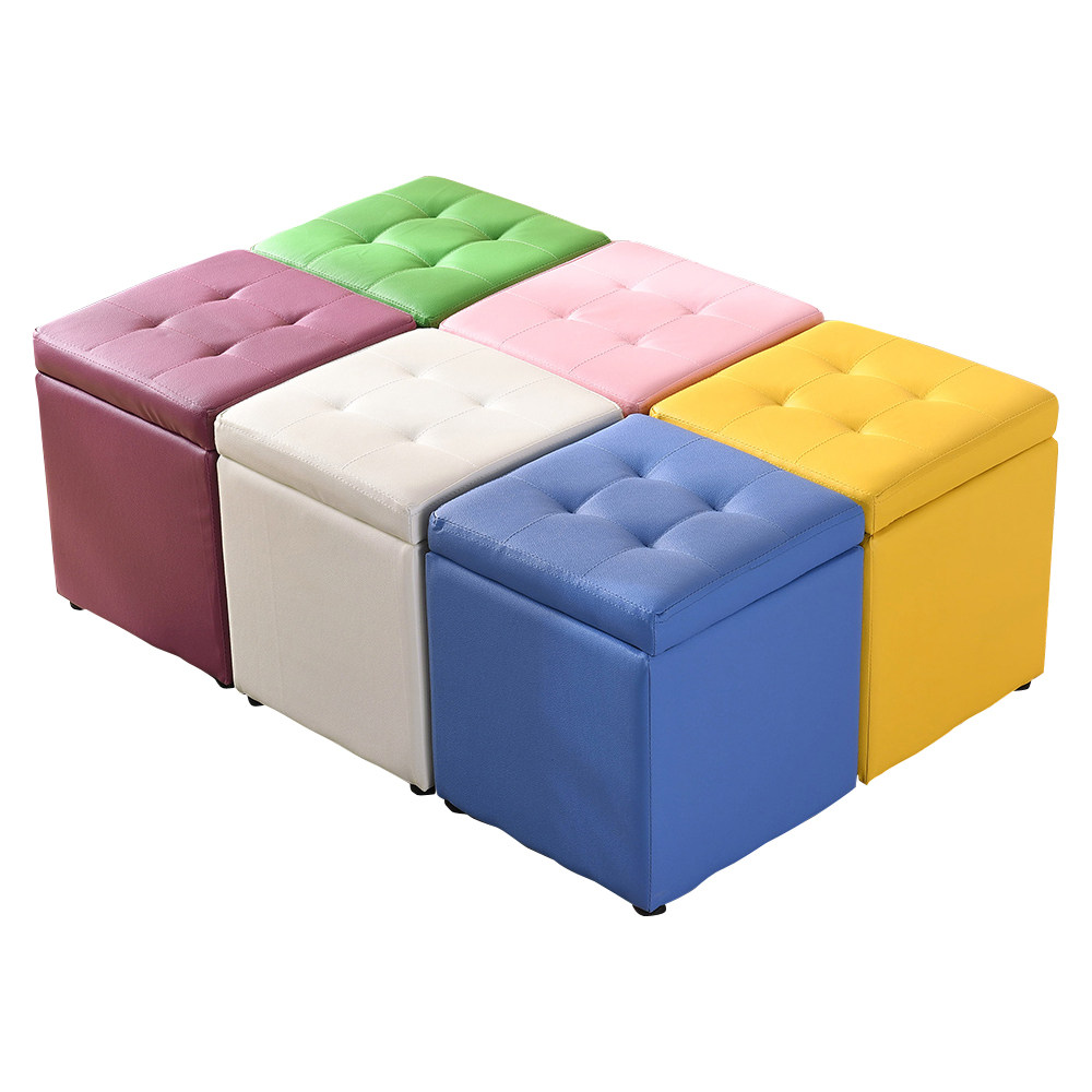 凳子时尚创意沙发凳 皮凳子换鞋凳方凳储物凳客厅脚凳试衣间凳子