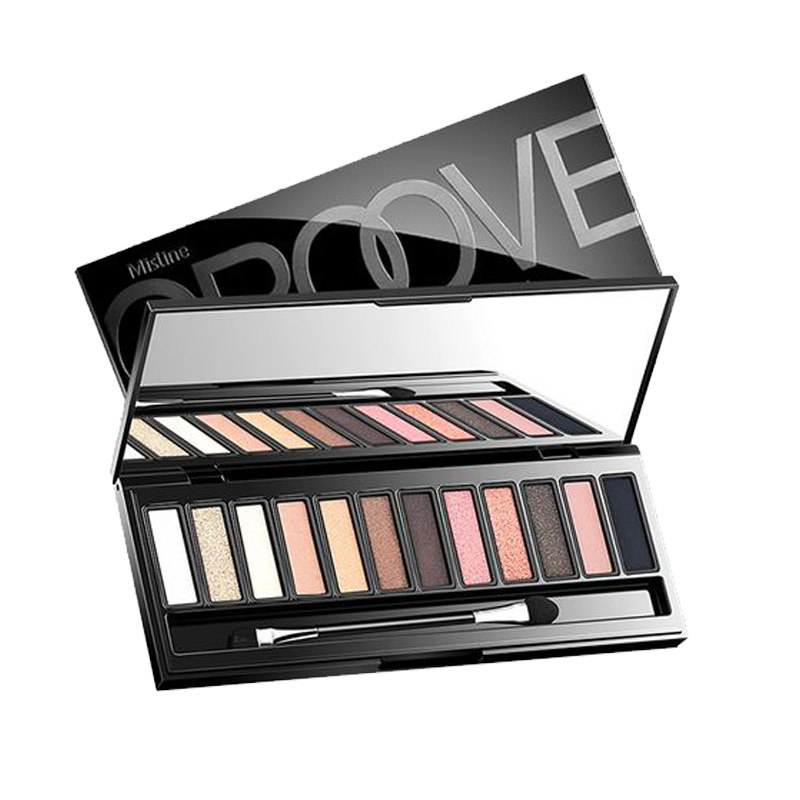 泰国珠光佳奇李佳奇哑光防水闪粉mistine平价超火眼影