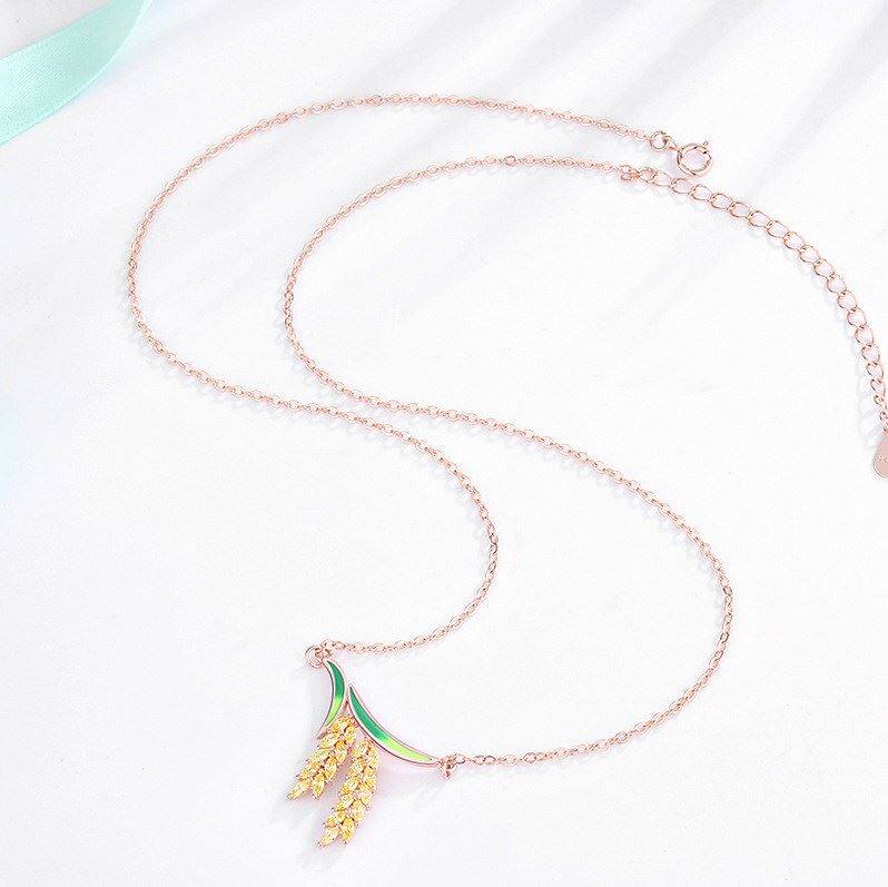 项链稻穗复古森系丰收新款配饰中国国风个性项链