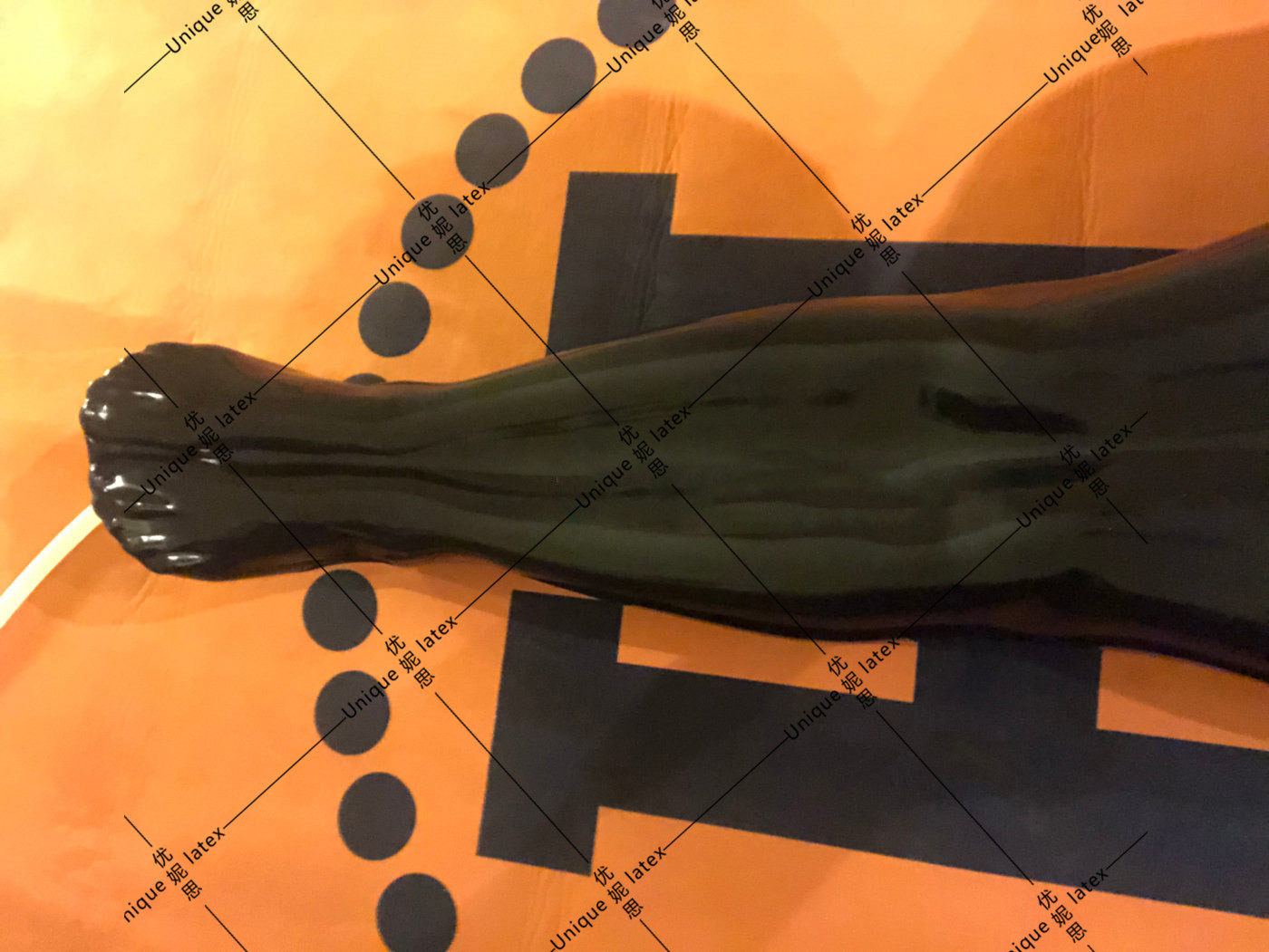 乳胶睡袋全包真空拉链头套分离定制塑身连体衣