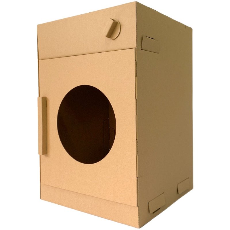 儿童手工纸箱玩具仿真家电模型幼儿园宝宝过家家白模填色