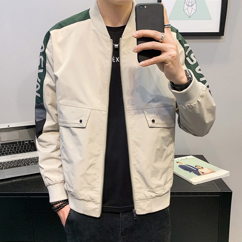 秋装夹克外套男2021年新款春秋季休闲韩版潮流帅气棒球服男装上衣
