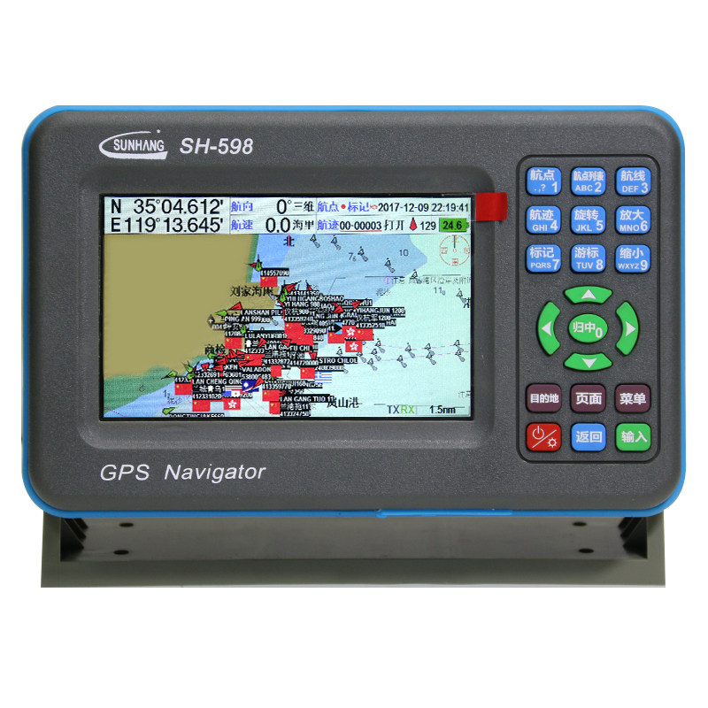 5寸船用gps卫星导航海图机ais收发避碰黑匣子gps