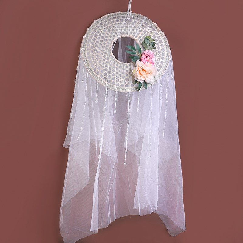 斗笠古风面纱汉服帷帽幕篱防晒遮容幕帘cos帽子