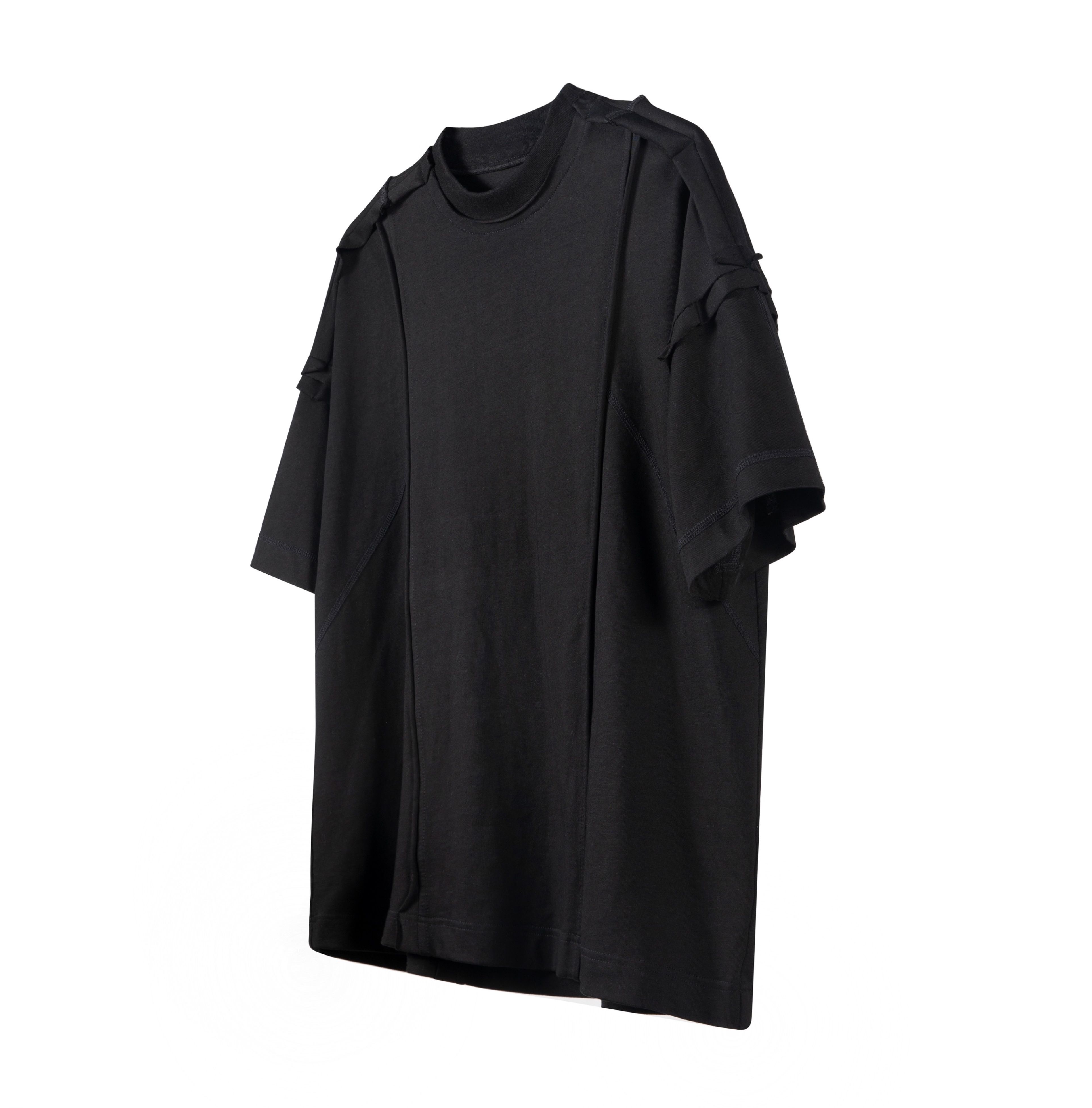 「Rabbit.b」OCEANBACCA裁片外缝纫重构明线宽松休闲短袖T恤男女