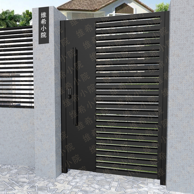 铁艺大门别墅庭院院门现代民宿单双小门农村庭院门