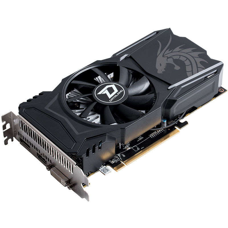 迪兰恒进 rx550 酷能/超能4g 台式机电竞台式机游戏吃鸡独立显卡