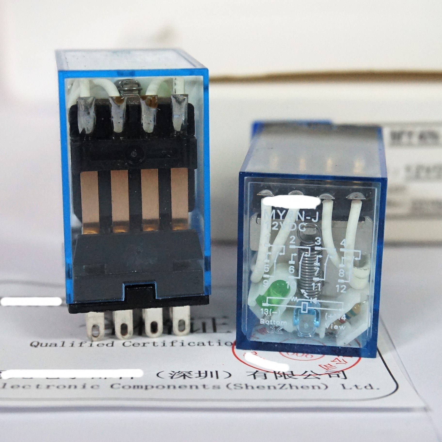 国产触点小型中间电磁继电器hh54pmy4n-j电磁继电器