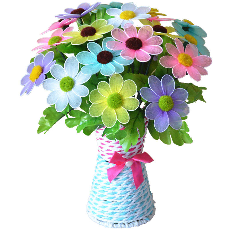 丝网花材材料diy手工花丝丝袜套餐小雏菊新手其他