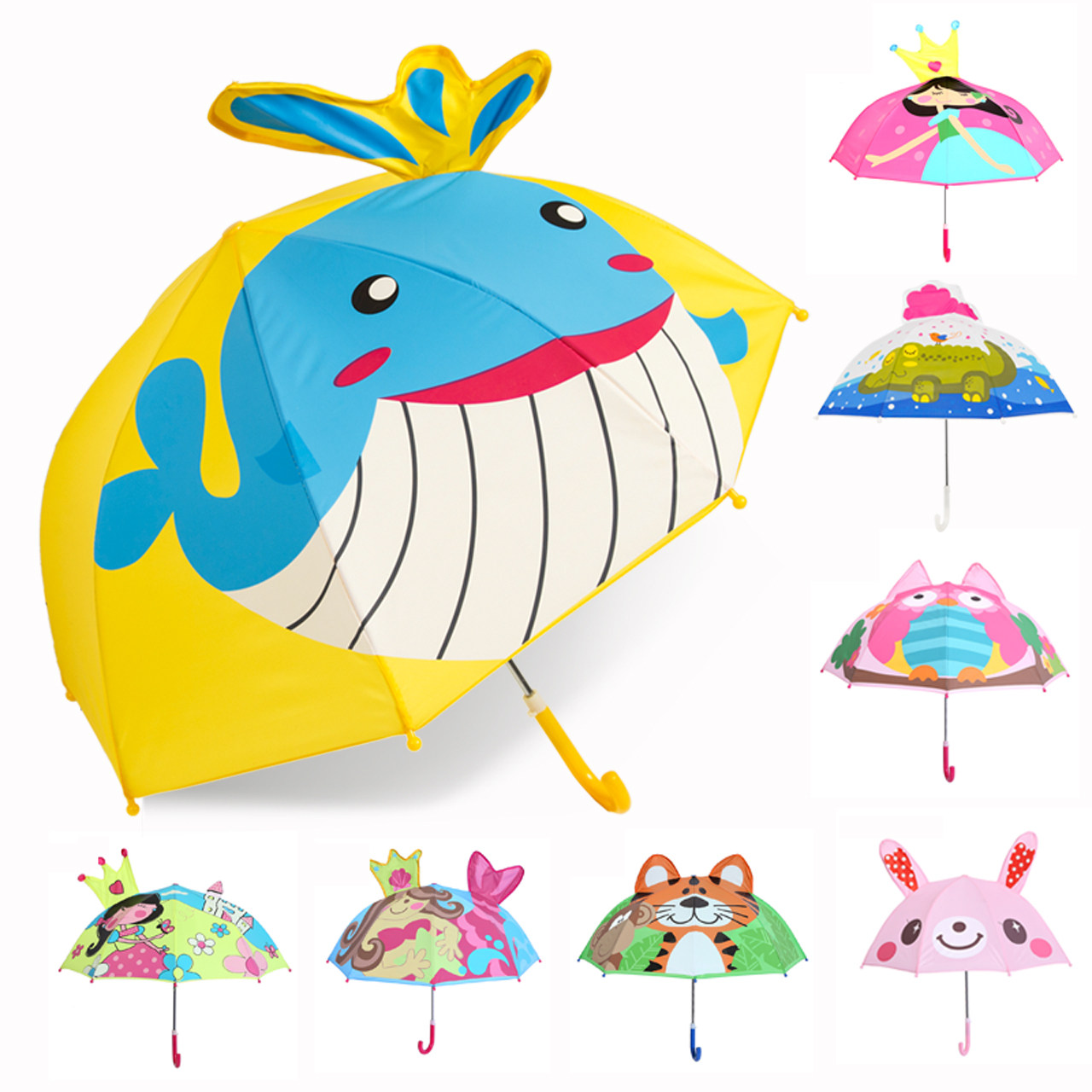 幼儿园新款儿童雨伞男女小孩宝宝伞晴雨两用女太阳伞创意卡通伞