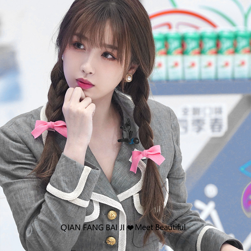 发饰pink少女蝴蝶蝴蝶结结发圈虞书欣同款皮筋发饰