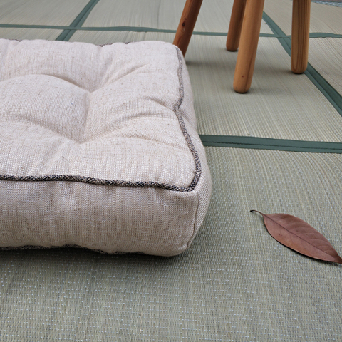 家用布艺日式坐垫加厚榻榻米坐垫蒲团方形打坐禅修飘窗地板椅子垫